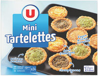 Assortiments de mini tartelettes apéritif x24 - 300g