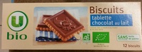 Biscuit Tablette Chocolat au Lait bio