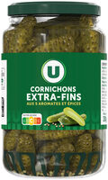 Cornichons extra-fins au vinaigre bocal de 185g