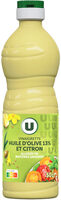 Vinaigrette allégée en matières grasses à l'huile d'olive 13% et au citron 50cl