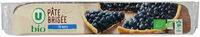 Pâte à tarte brisée pur beurre bio , 230g