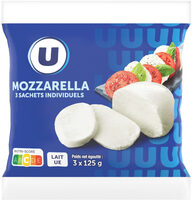 Mozzarella au lait pasteurisé 18%MG, 3x125g