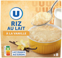 Riz au lait à la vanille 8x115g