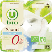 Yaourt nature maigre 0% de MG