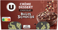 Crème dessert au chocolat et billes au chocolat 4x117g