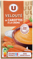 Soupe Velouté de carottes à la crème brique de 1 litre