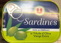 Sardines a l'huile d'olive vierge extra U boite 3x1/5