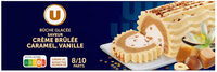 Bûche glacée parfum crème brûlée caramel vanille, 507g - 6/8 parts