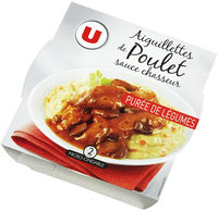 Aiguillettes poulet sauce chasseur