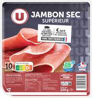 Jambon sec supérieur - x10 tranches, 200g