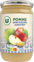 Purée de pomme sans sucres ajoutés bocal de 680g