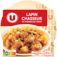 Plat cuisiné Lapin chasseur barquette micro-ondable de 300g