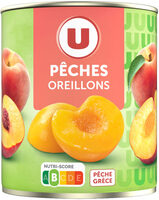 Oreillons de Pêches au sirop léger boîte de 465g