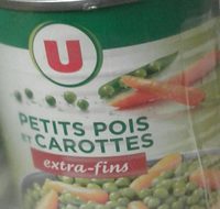 Petits pois extra fins et carottes à l'étuvée