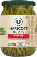 Haricots verts extra-fins cueillis et rangés à la main