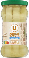 Asperges blanches miniatures - Bocal de 110g net égoutté