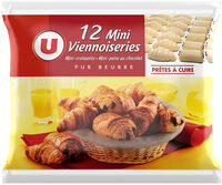 Mini viennoiseries pur beurre prêt a cuire 12 unités