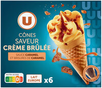 Cônes saveur crème brûlée