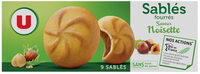 Sablés fourrés saveur noisette