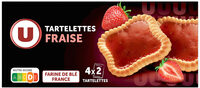 Tartelettes carrées à la fraise 127g