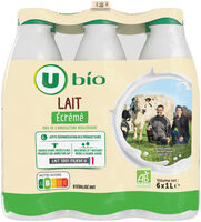 Lait UHT bio écrémé