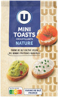 Mini toasts à tartiner nature - sachet 120g