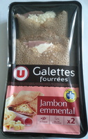 Galettes fourées, jambon emmental