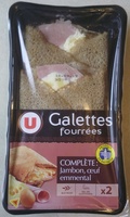 Galettes fourrés complètes : Jambon, oeuf, emmental