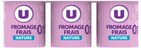 Fromage blanc frais nature, 0%MG, 6x60g