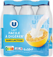 Lait UHT sans lactose 1,2%mg, 6x50cl