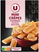 Mini crêpes fourrées goût bacon paquet de 65g