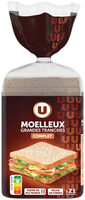 Pain de mie sandwich complet grandes tranches - 21 tranches - 825g