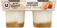 Yaourt sur lit de pêche abricot - 4x125g