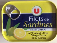 Filets de Sardines à l'Huile d'Olive Vierge Extra et au Citron