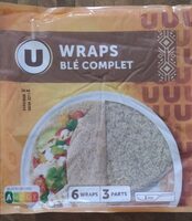 Wraps blé complet, x6 370G