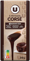 Chocolat noir corsé à pâtisser 64% Tablette de 200g