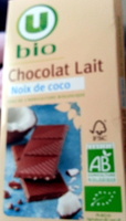 Chocolat lait noix de coco bio