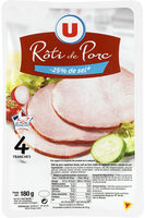 Rôti de porc - 25% de sel Viande de Porc Française
