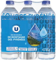 Eau de source des montagnes des Pyrenées 6 bouteilles de 50cl