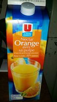 Nectar Orange avec sa pulpe