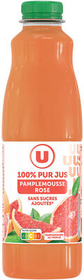 Pur jus de pamplemousse rose bouteille en plastique de 1l