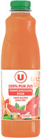 Pur jus de pamplemousse rose bouteille en plastique de 1l