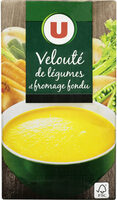 Velouté de légumes et fromage fondu aromatisé
