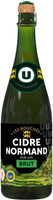 Cidre brut bouché IGP de Normandie 5,5°, bouteille de 75cl