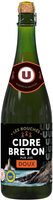Cidre doux bouché IGP Bretagne 2°, bouteille de 75cl