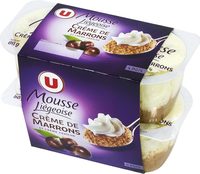 Mousse liégeoise à la crème de marron