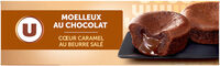 Moëlleux aux chocolat et caramel beurre salé paquet de 2x95g