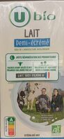 Lait UHT demi écrémé, brique 6x1 litre