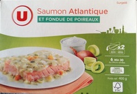 Saumon Atlantique et Fondue de Poireaux, Surgelé