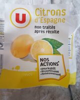 Citron jaune verna - Calibre 4 - Catégorie 1 - Non traité aprèsrécolte- Filet 4 fruits